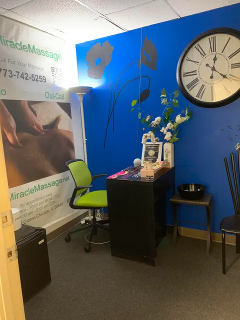 Reception area at Massage Miracle